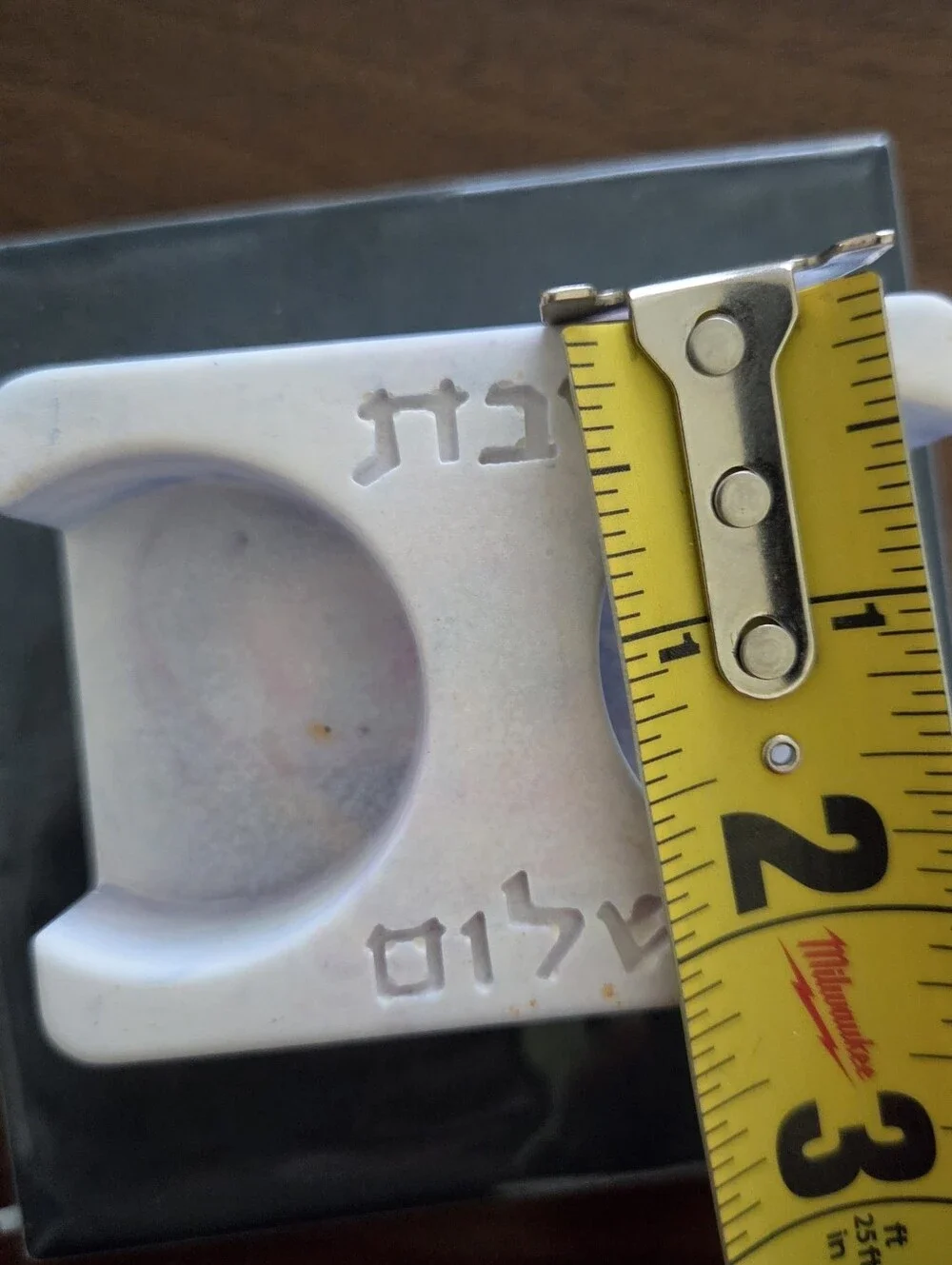 Handcrafted Eco Resin Marbeloux Shabbat Candle Holder. Pastel Watercolor